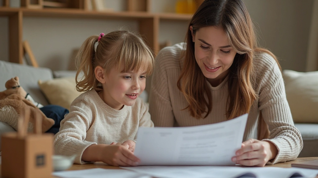 Родители и ребенок обсуждают образование